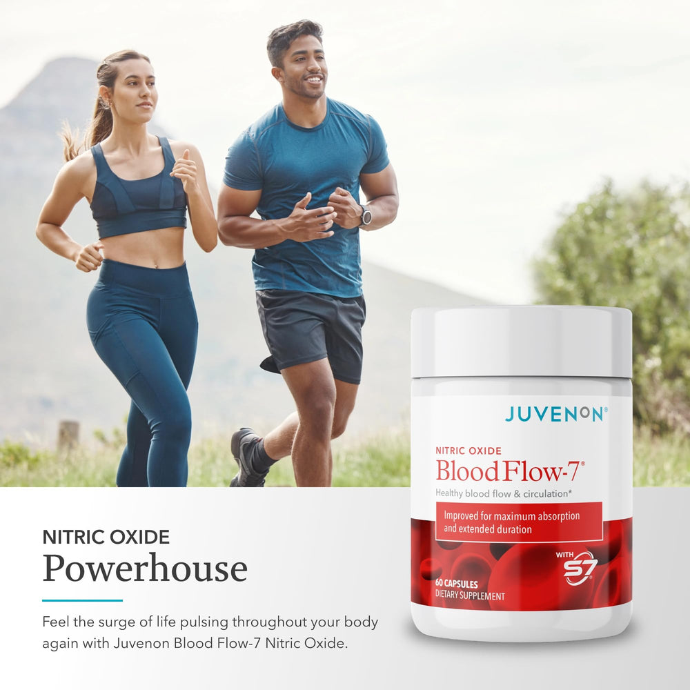 Juvenon BloodFlow-7 workout session showing energy and focus.