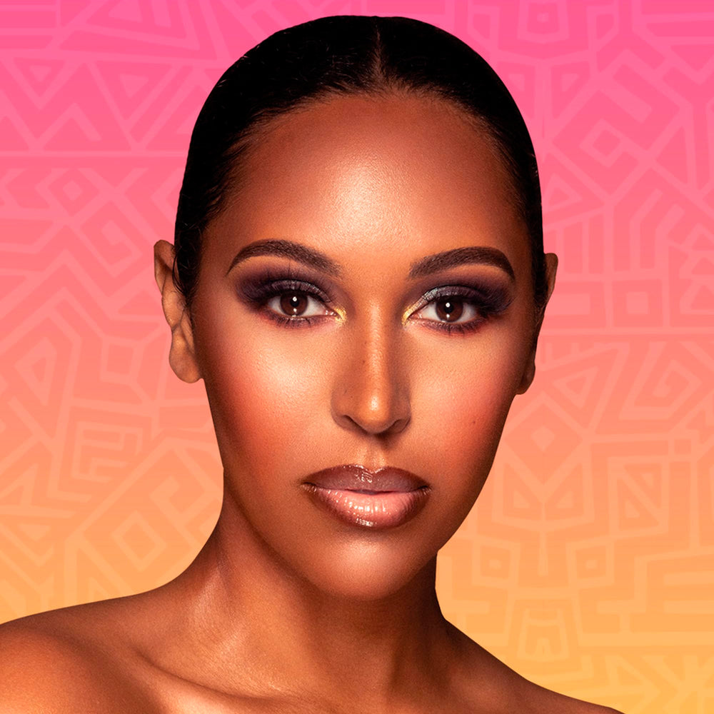 Dewy finish of Lily shade catching soft light on skin