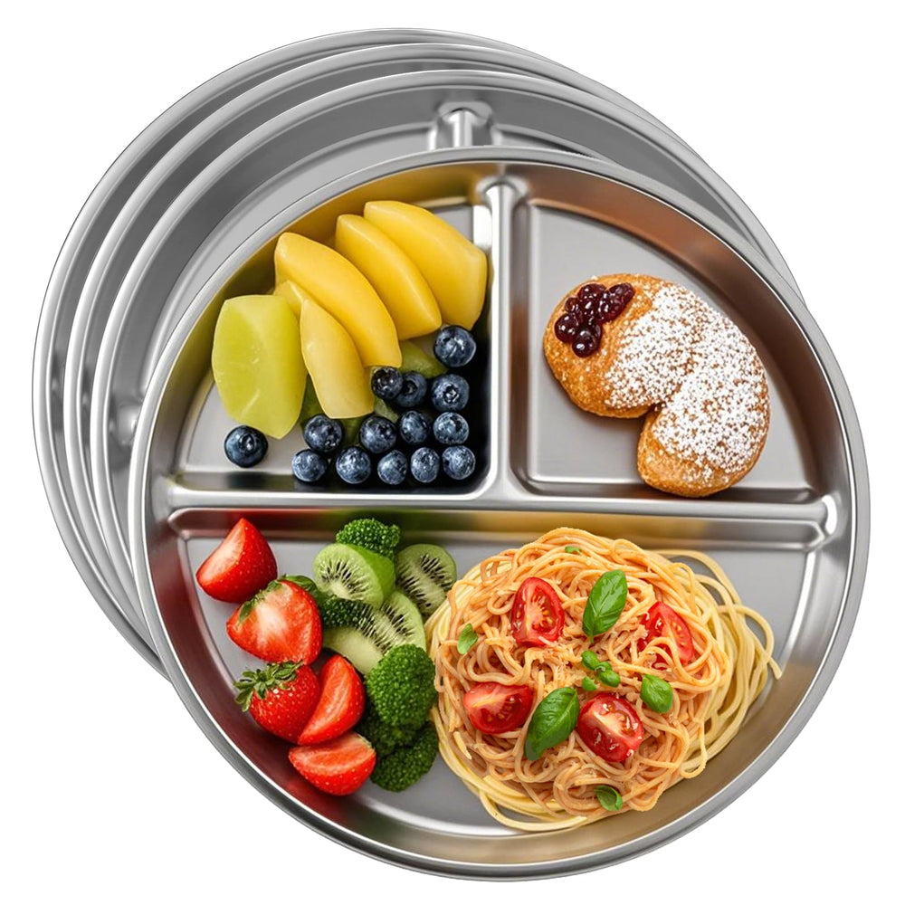 JUYUANFENGGOU portion plate 8-inch for balanced meals and easy cleanup.