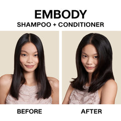JVN Embody pump closeup highlights easy, even distribution for a refreshing cleanse.