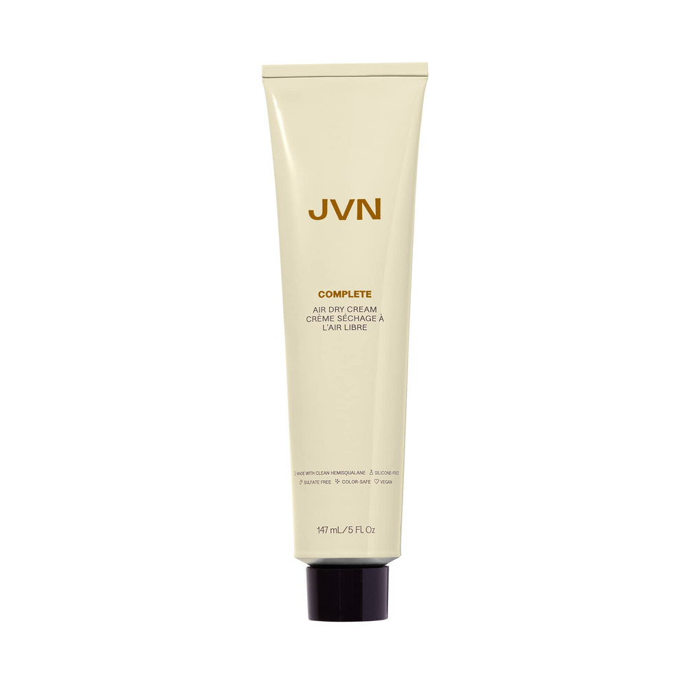 JVN No Heat Complete Air Dry Cream bottle for easy, no-heat styling on the go.