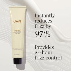 JVN No Heat Cream delivering frizz control with all-day definition.