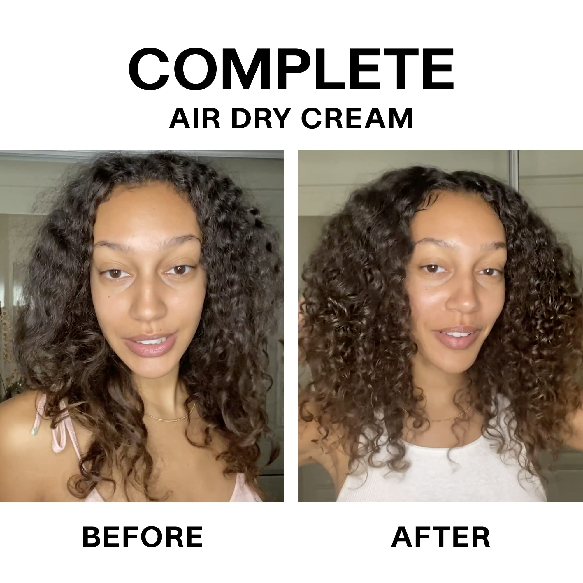Packaging and branding on carton for JVN No Heat Complete Air Dry Cream.