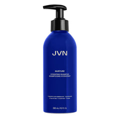 JVN Nurture Hydrating Shampoo bottle showing silicone-free formula for daily moisture.