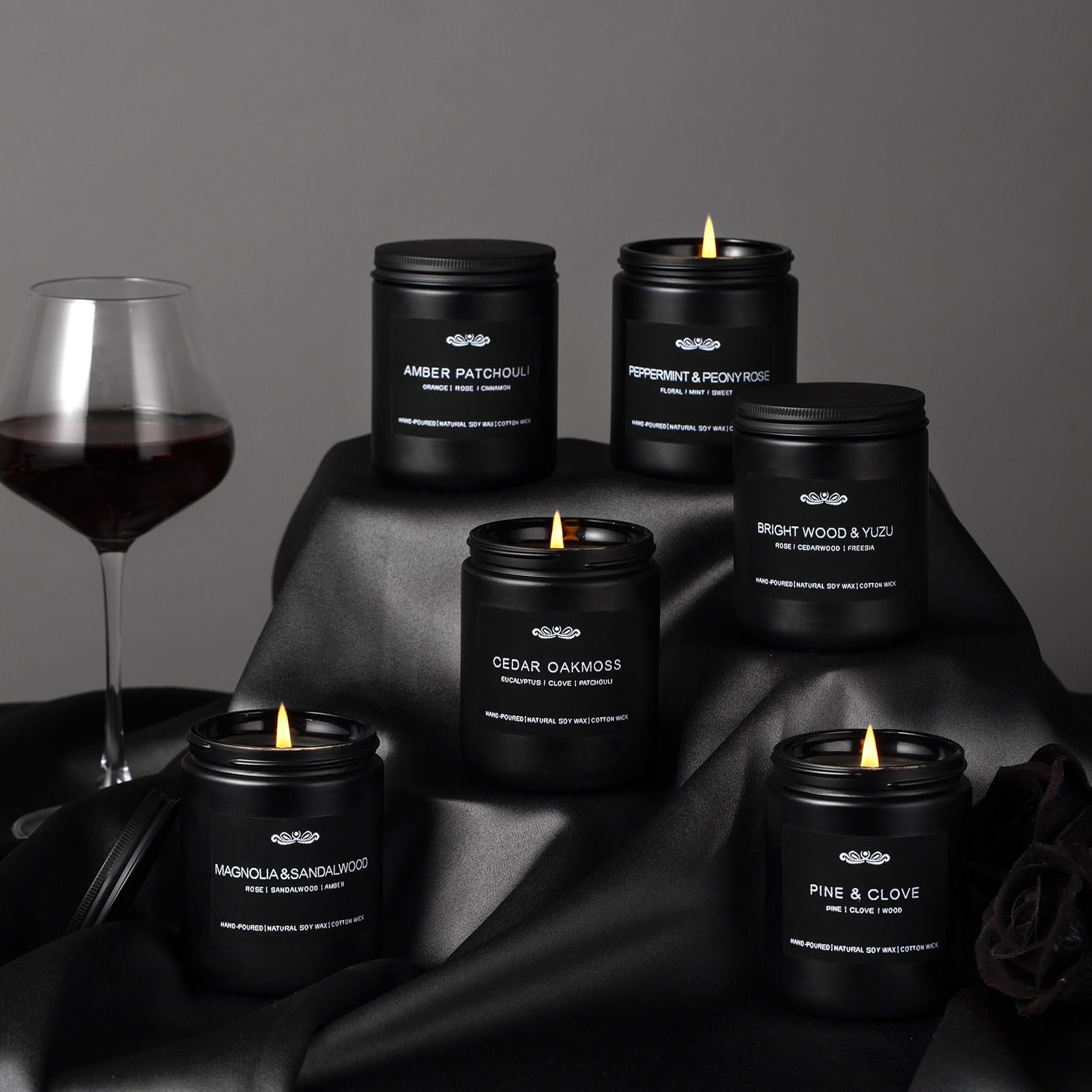 JXDLSQ gift box six-pack candles ideal for birthdays