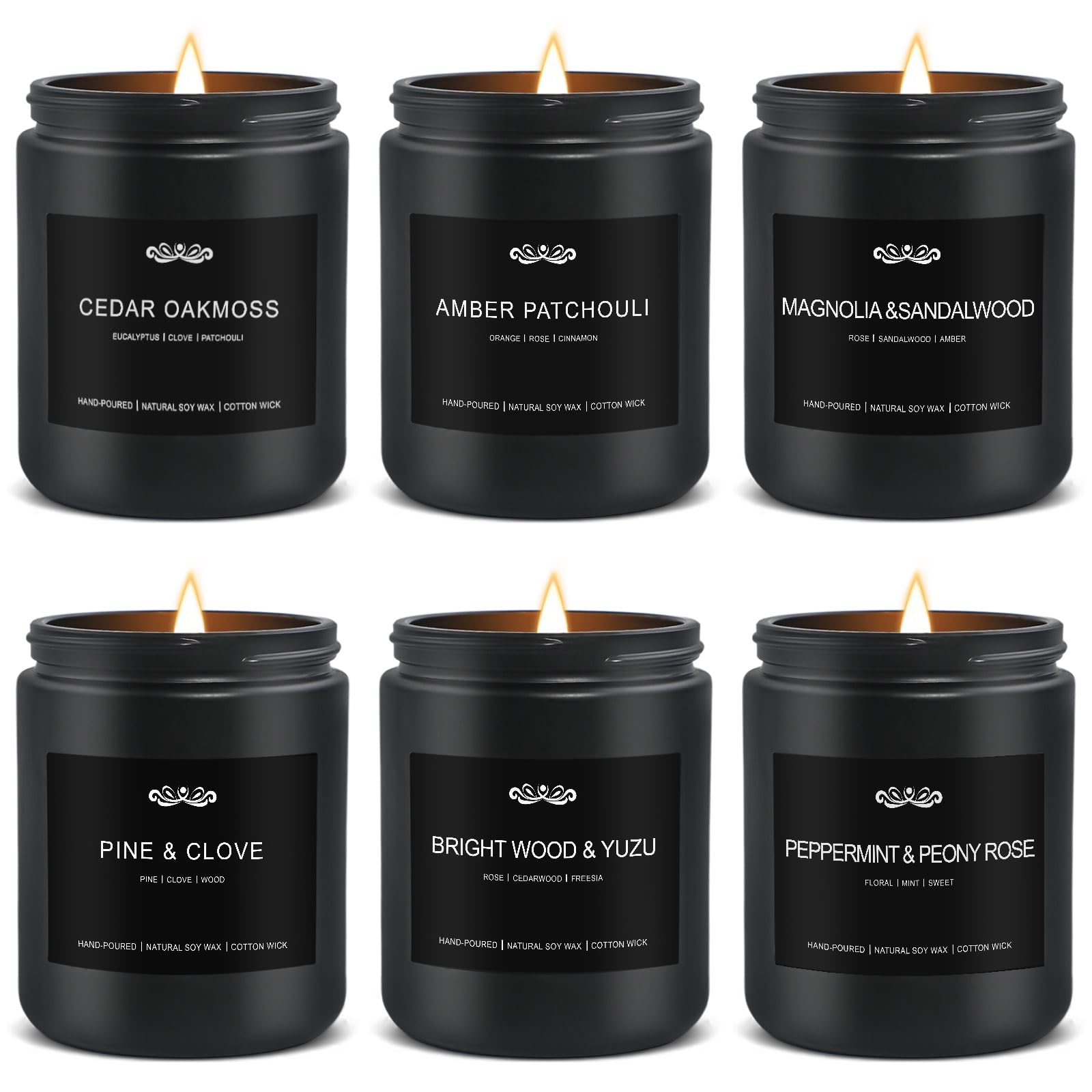 JXDLSQ six-pack candles on display for home scenting and gifting