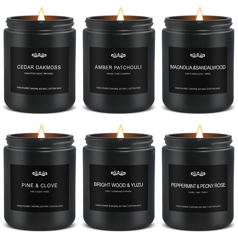 JXDLSQ six-pack candles on display for home scenting and gifting