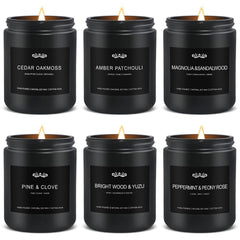 JXDLSQ six-pack candles on display for home scenting and gifting
