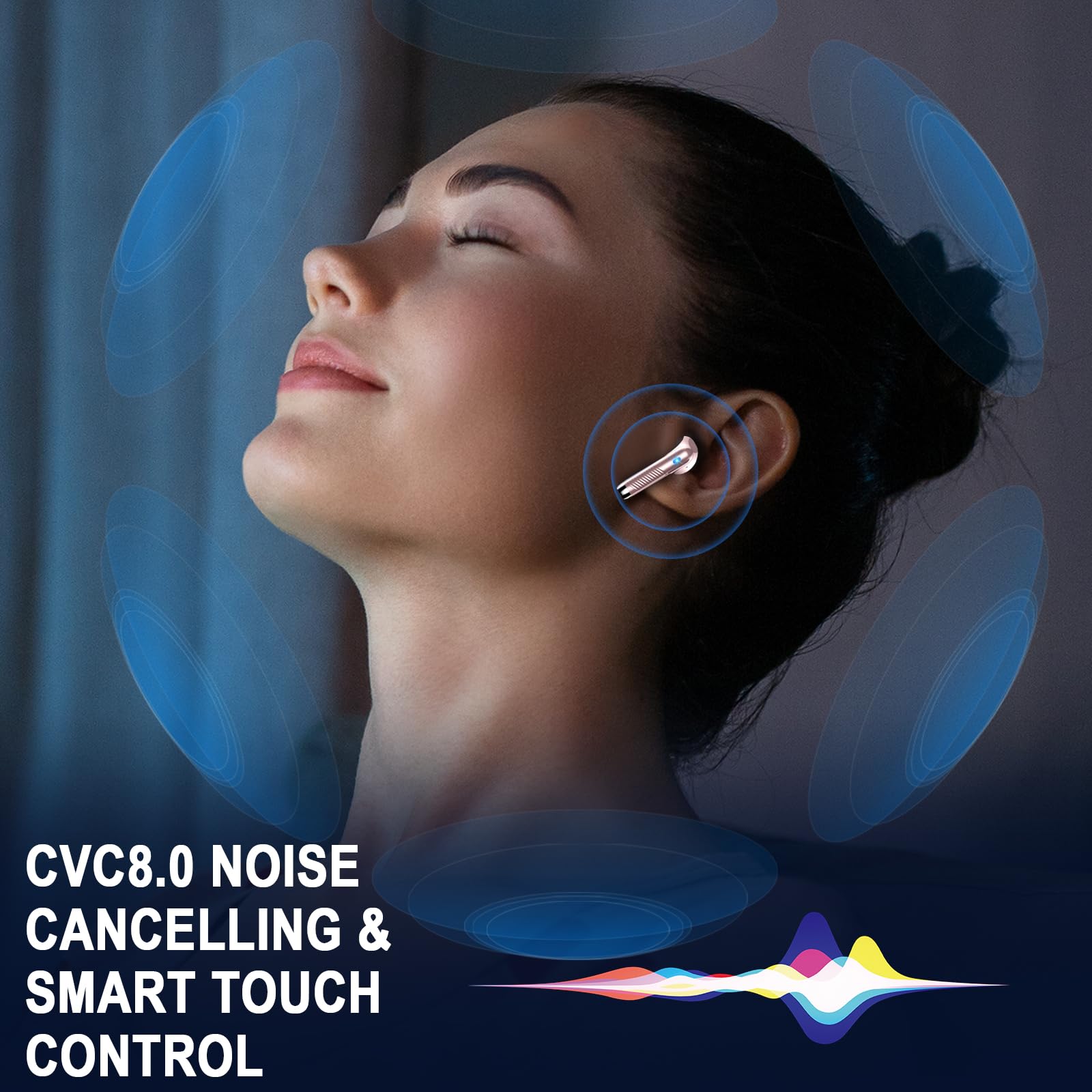 Jxrev earbuds with ENC noise cancelling mics for clearer calls