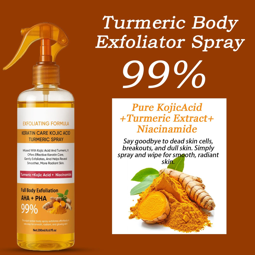 JXSVR Body Keratin Care Turmeric Spray mist for quick application and hydration.