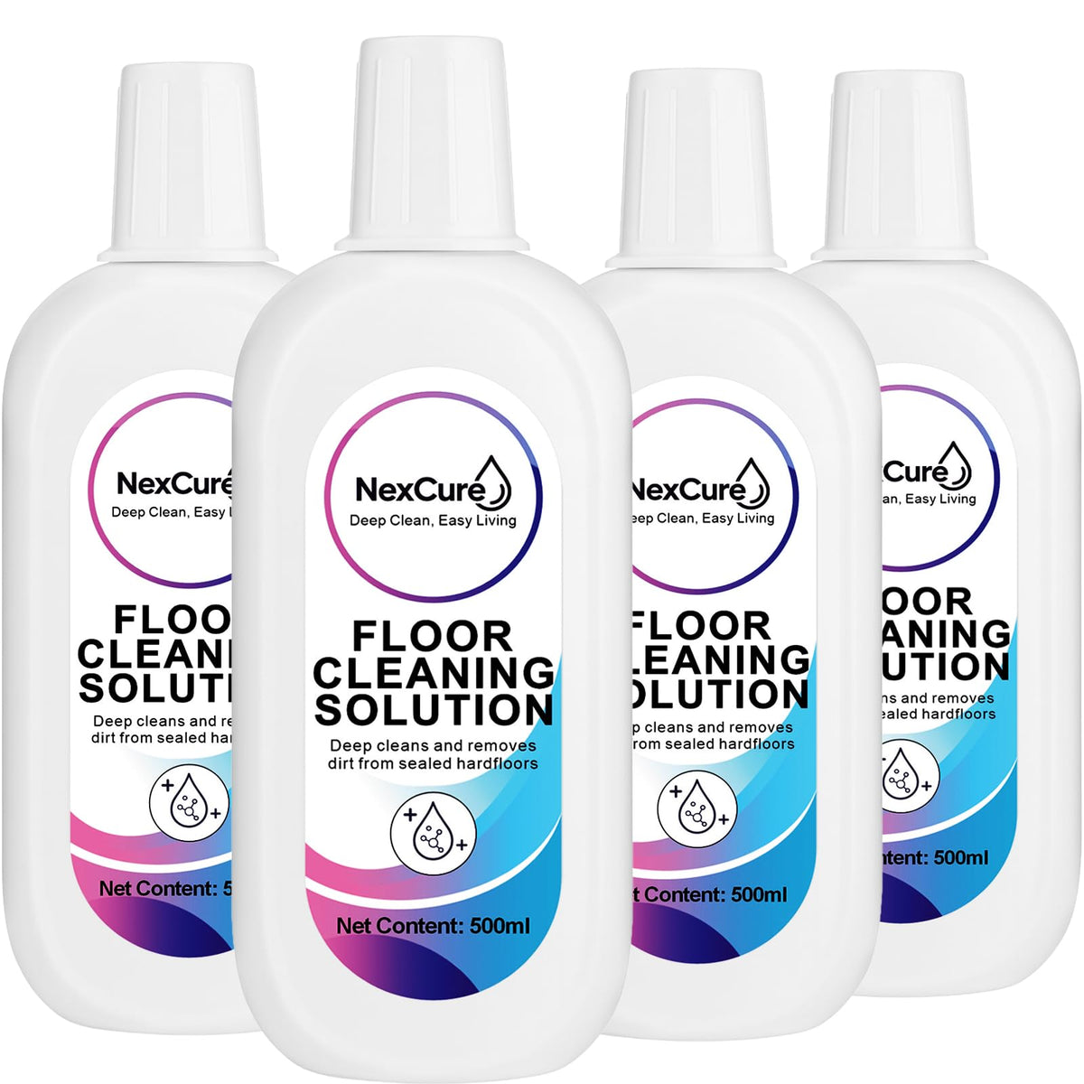 JXXAMZ33 four-pack cleaning solution bottles for easy refills and long-lasting floor cleaning.