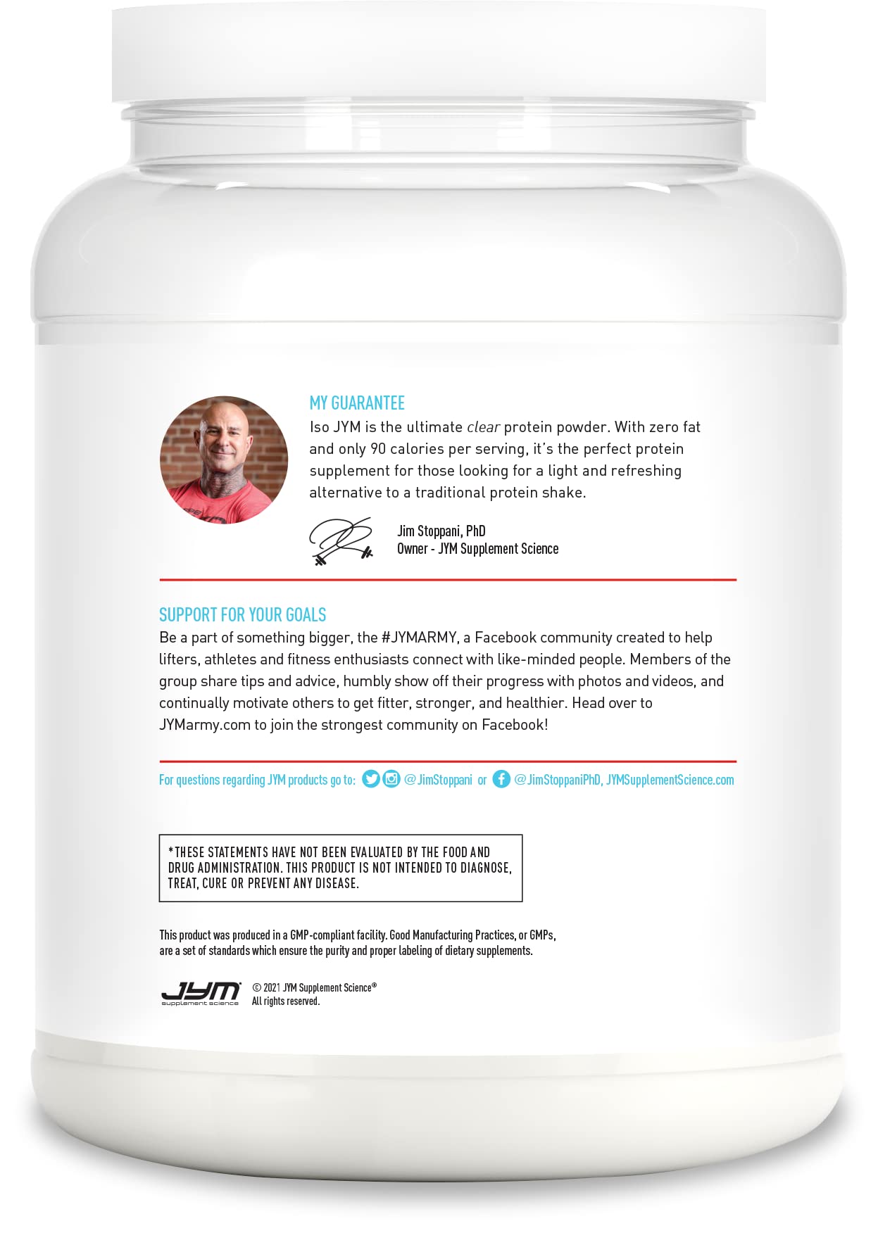 JYM Iso Bombsicle glass serving shows clear, crisp protein mix.