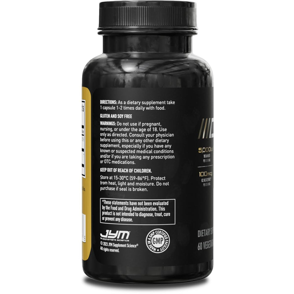 JYM D3 + K2 lifestyle scene emphasizes everyday wellness routine.