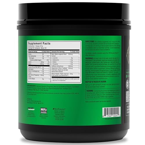 Powder scoop ready to mix for a refreshing energy boost