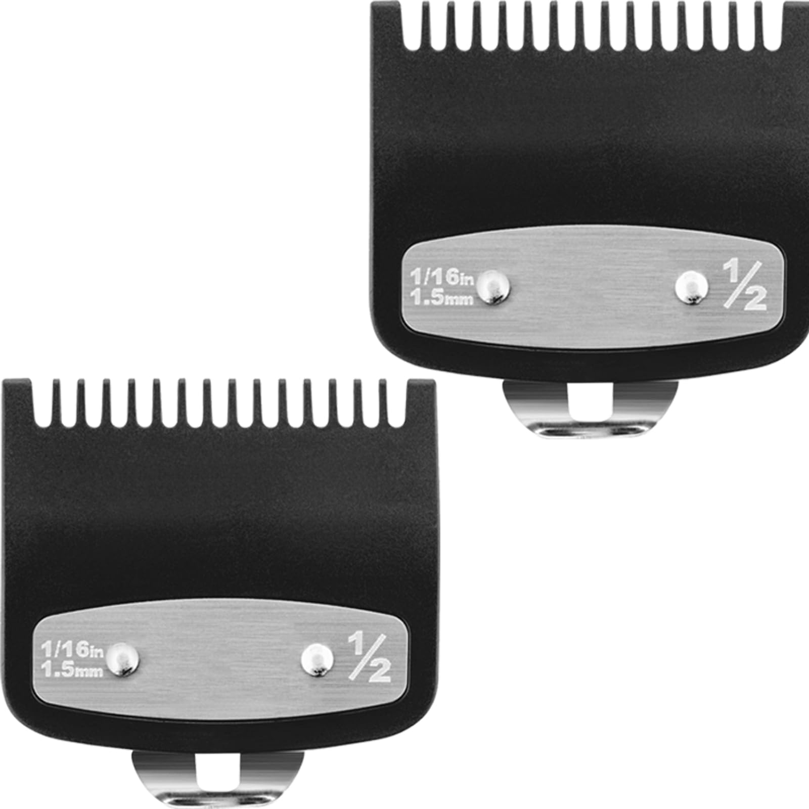 JYMBER 2-pack Wahl guard set, front view, precision 1-16 inch length
