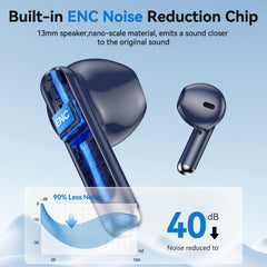 JYUESJKJ earbuds touch controls enable hands-free operation on the go.