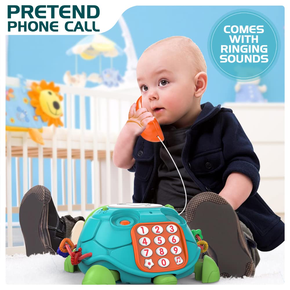 Jyusmile light and sound toy with lullabies and ABC/123 learning modes