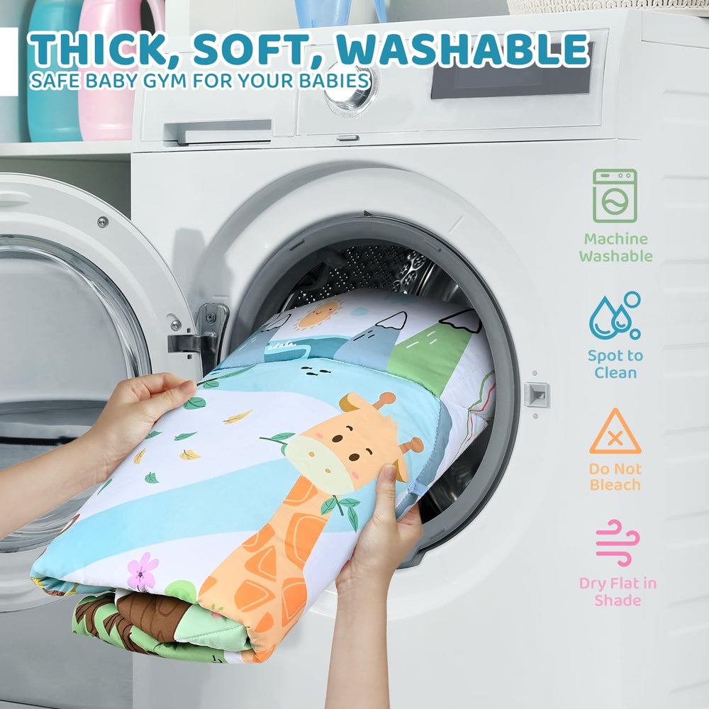 Jyusmile machine-washable fabrics for easy cleanup after play