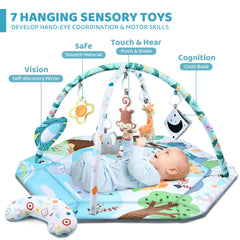 Jyusmile baby gym removable toys encouraging grasping and coordination