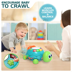 Jyusmile turtle rotating beads on sides to improve finger dexterity