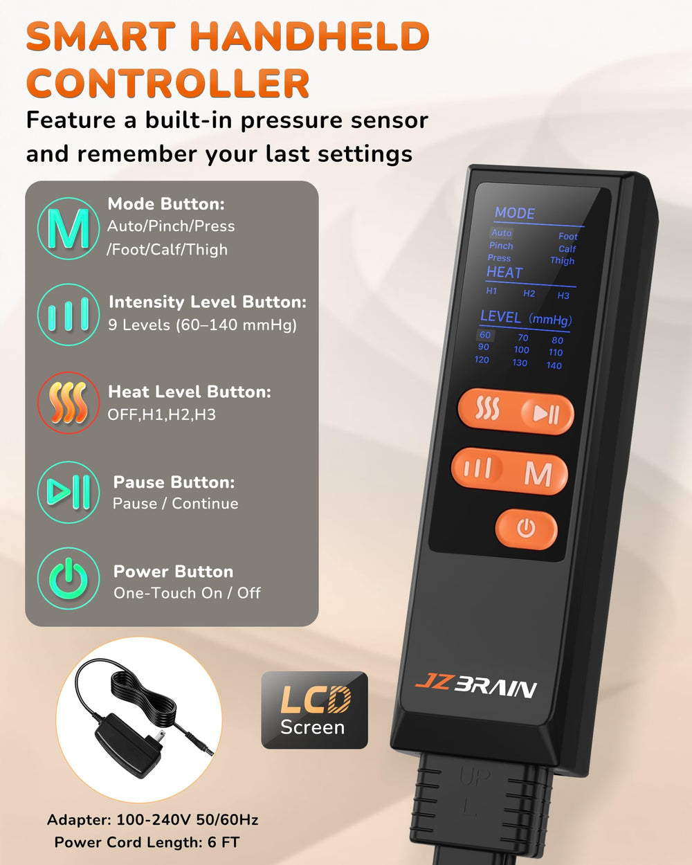 JZBRAIN leg massager used in an office setting for daily comfort