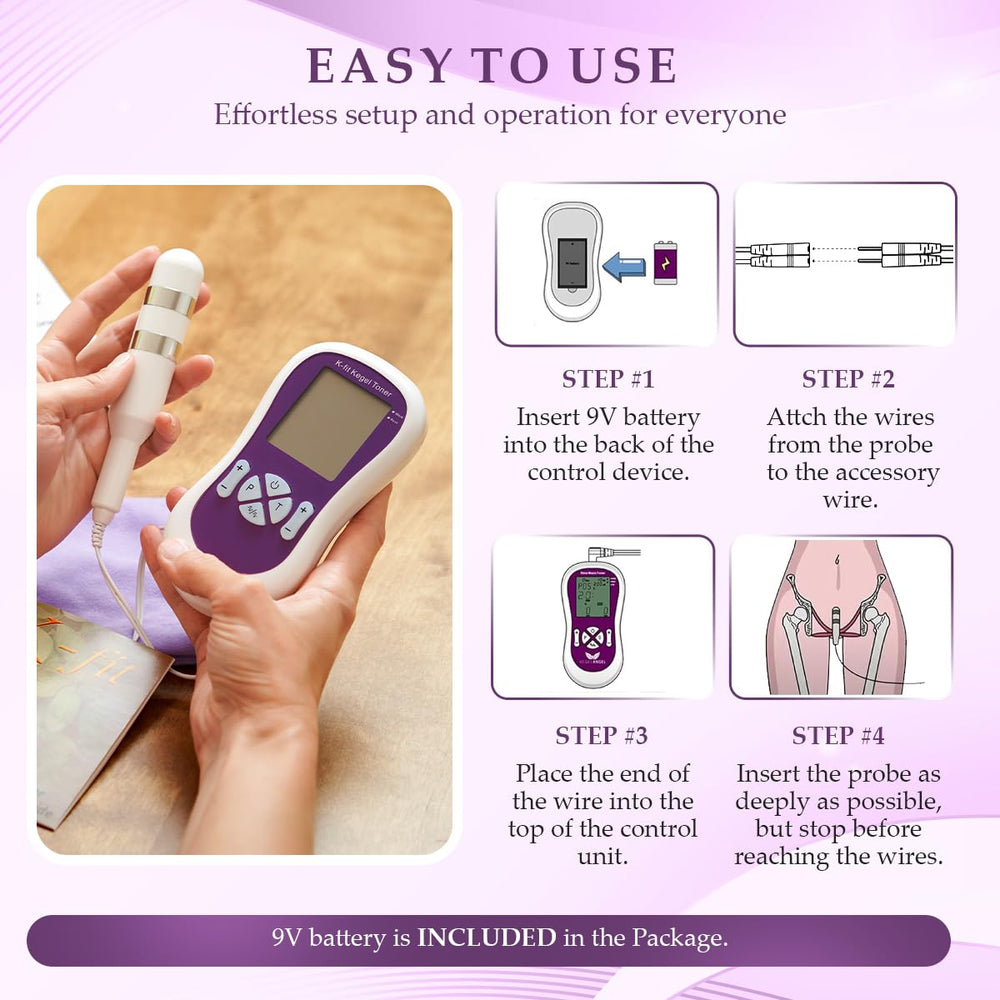 K-fit Kegel Toner comfort probes designed for gentle contact.
