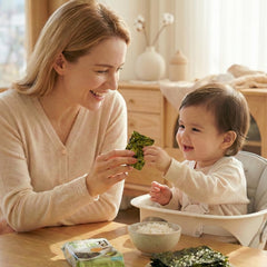 K FOOD KOREAN FOOD grape-seed-oil laver sheets with delicate flavor notes.