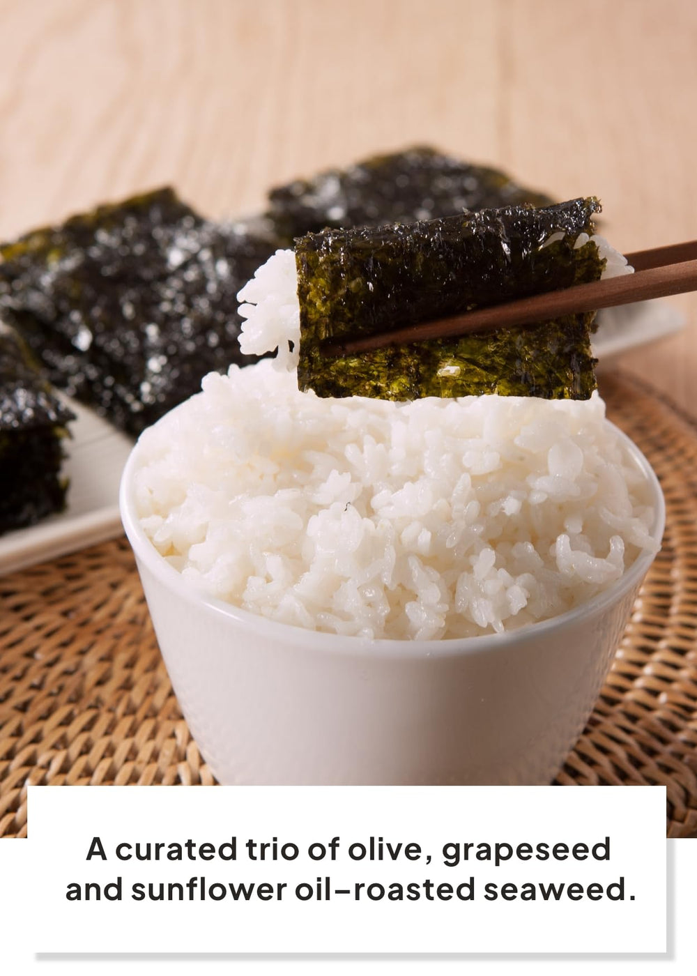 K FOOD KOREAN FOOD keto vegan gluten-free seaweed snack option.