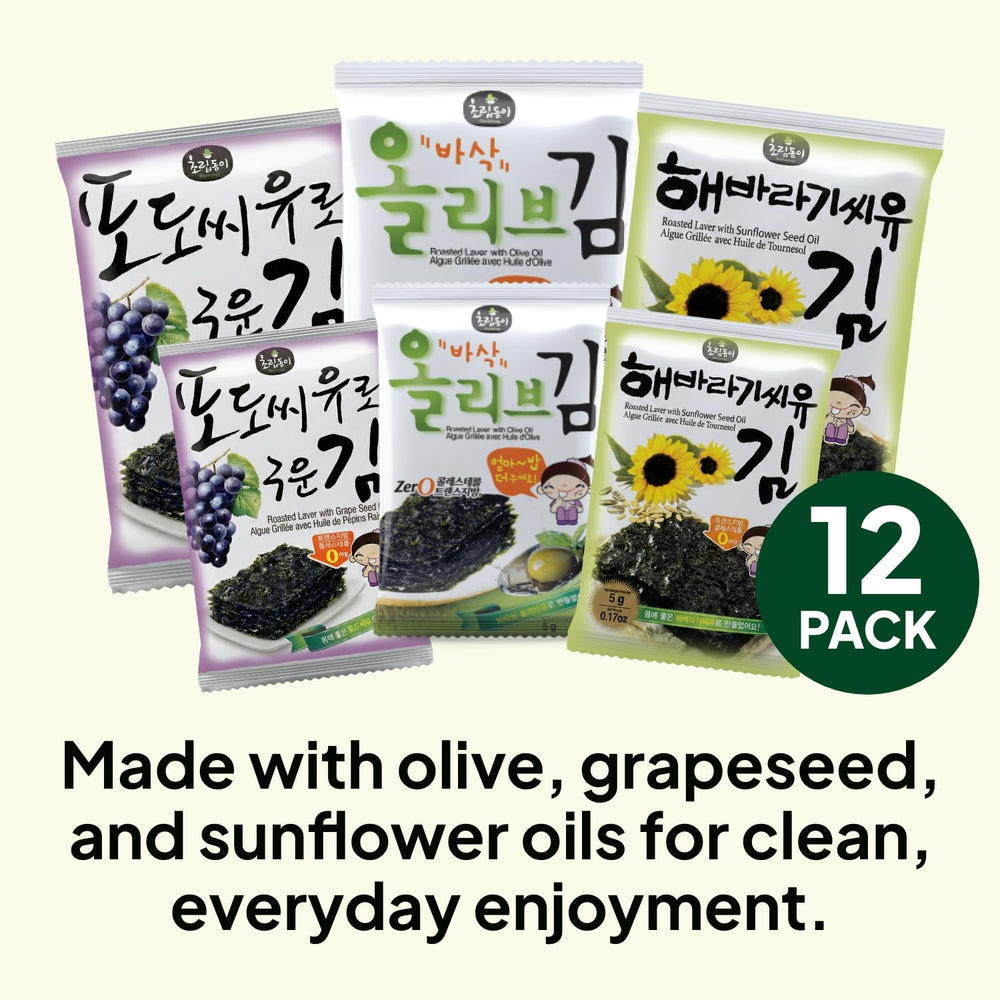 K FOOD KOREAN FOOD on-the-go seaweed pack ideal for travel and lunchboxes.