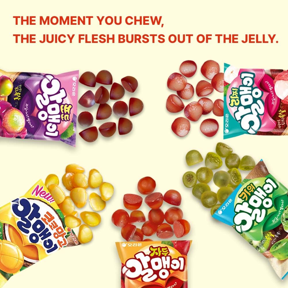 K-Herb Mango flavor candy offers sunny sweetness with chewy shell and succulent center.