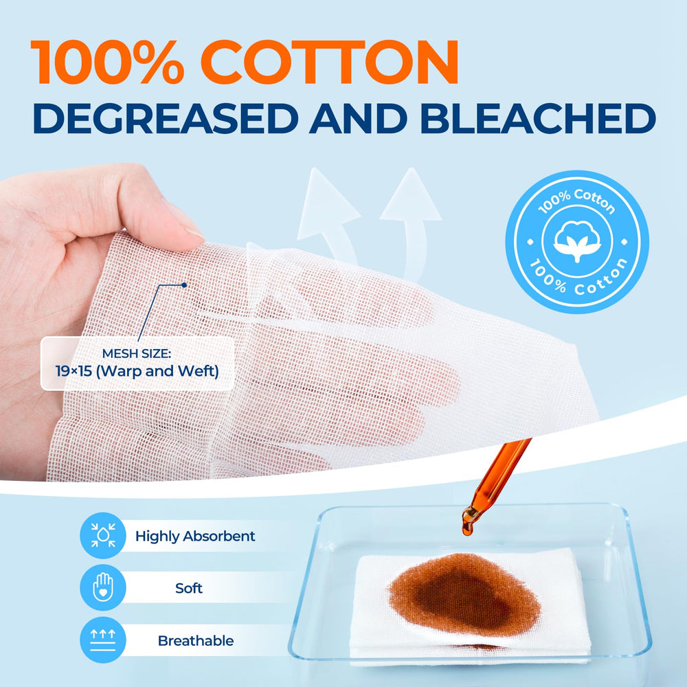 K Kingstar 8-ply gauze close-up highlights softness and absorbency.