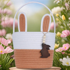 K-MLICE Easter basket with bunny ears for playful customization.