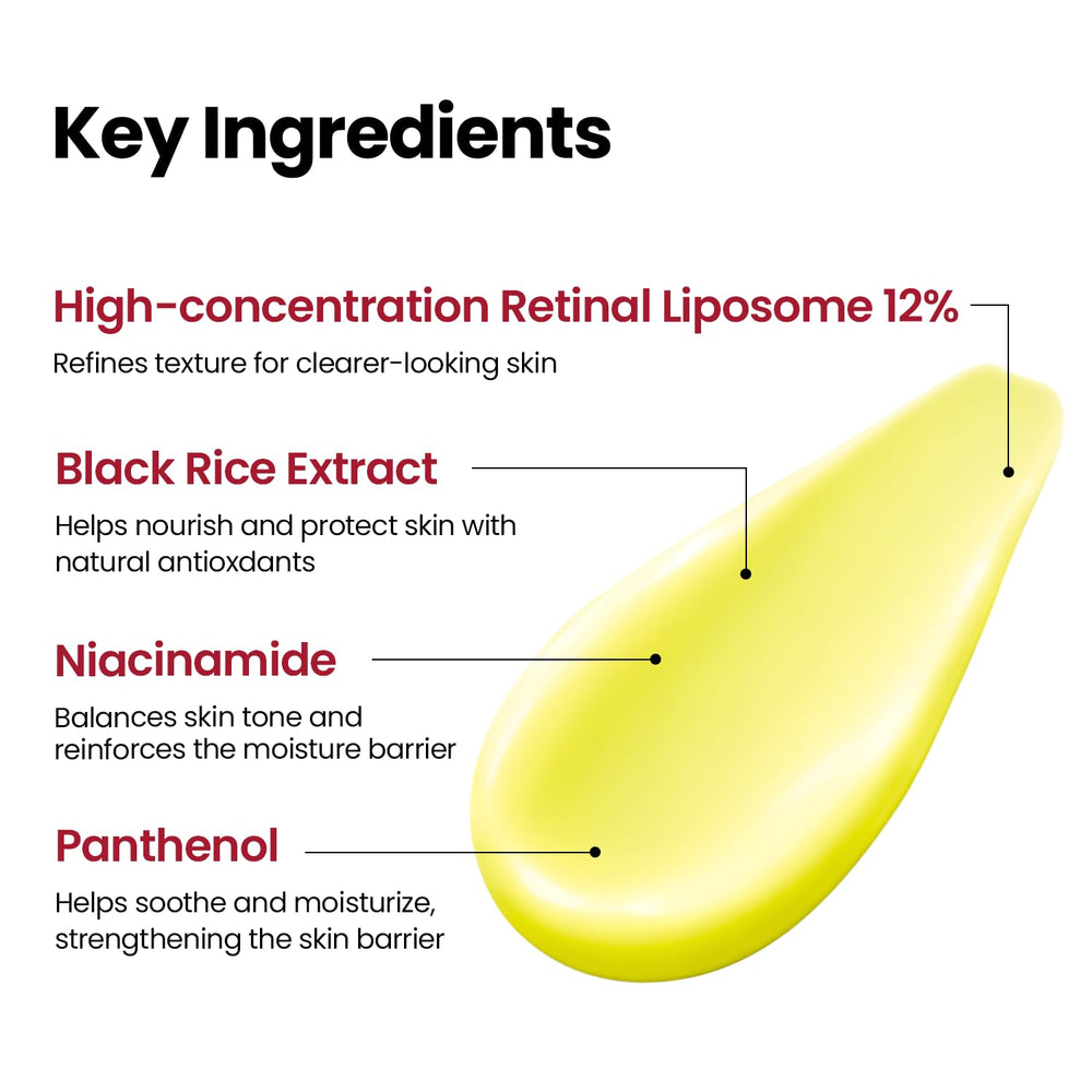 K-SECRET Seoul 1988 black rice panthenol niacinamide complex closeup for nourishment