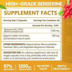 K2 Organics Berberine capsules shown with a meal-ready routine