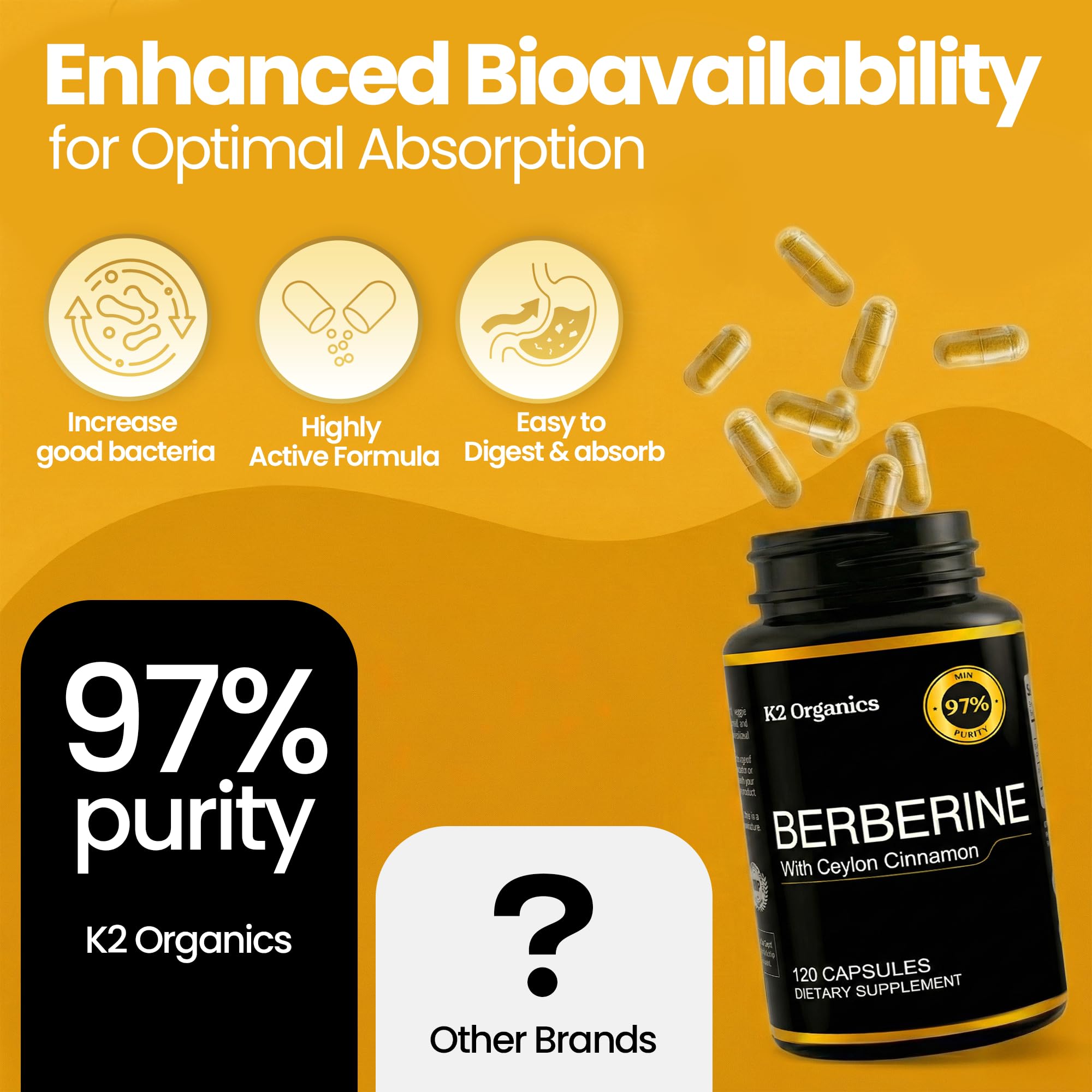 K2 Organics Berberine gluten-free vegan lifestyle scene