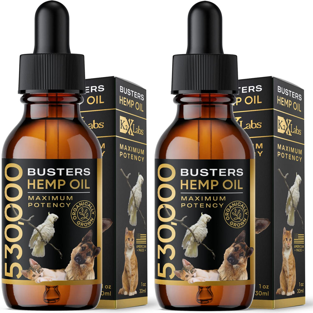 K2xLabs Busters huile de chanvre biologique – bouteille prête à l'emploi pour le bien-être animal