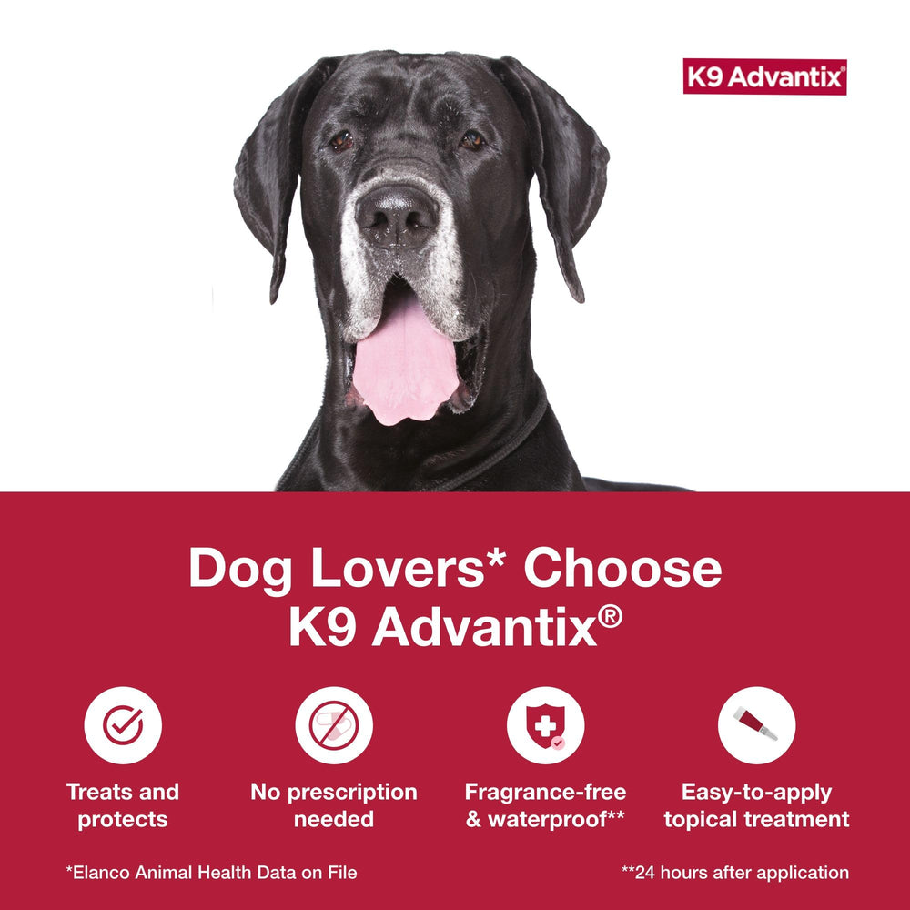 K9 Advantix Extra Large helps reduce biting flies and lice exposure for dogs.