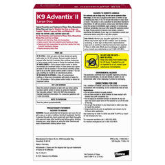 K9 Advantix Large Dog bottle highlights quick topical protection for pets.