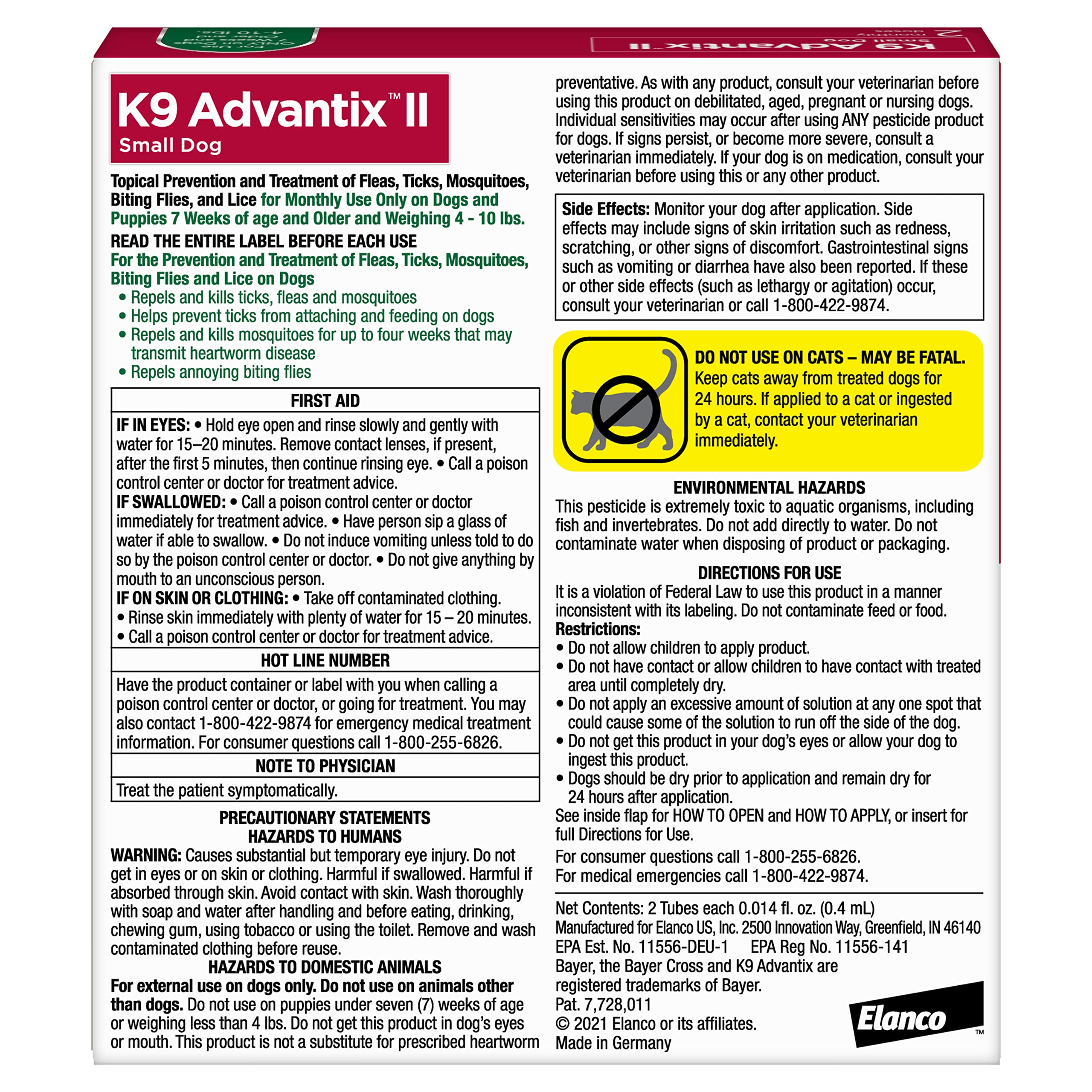 K9 Advantix II small dog packaging shown for easy at-home flea prevention