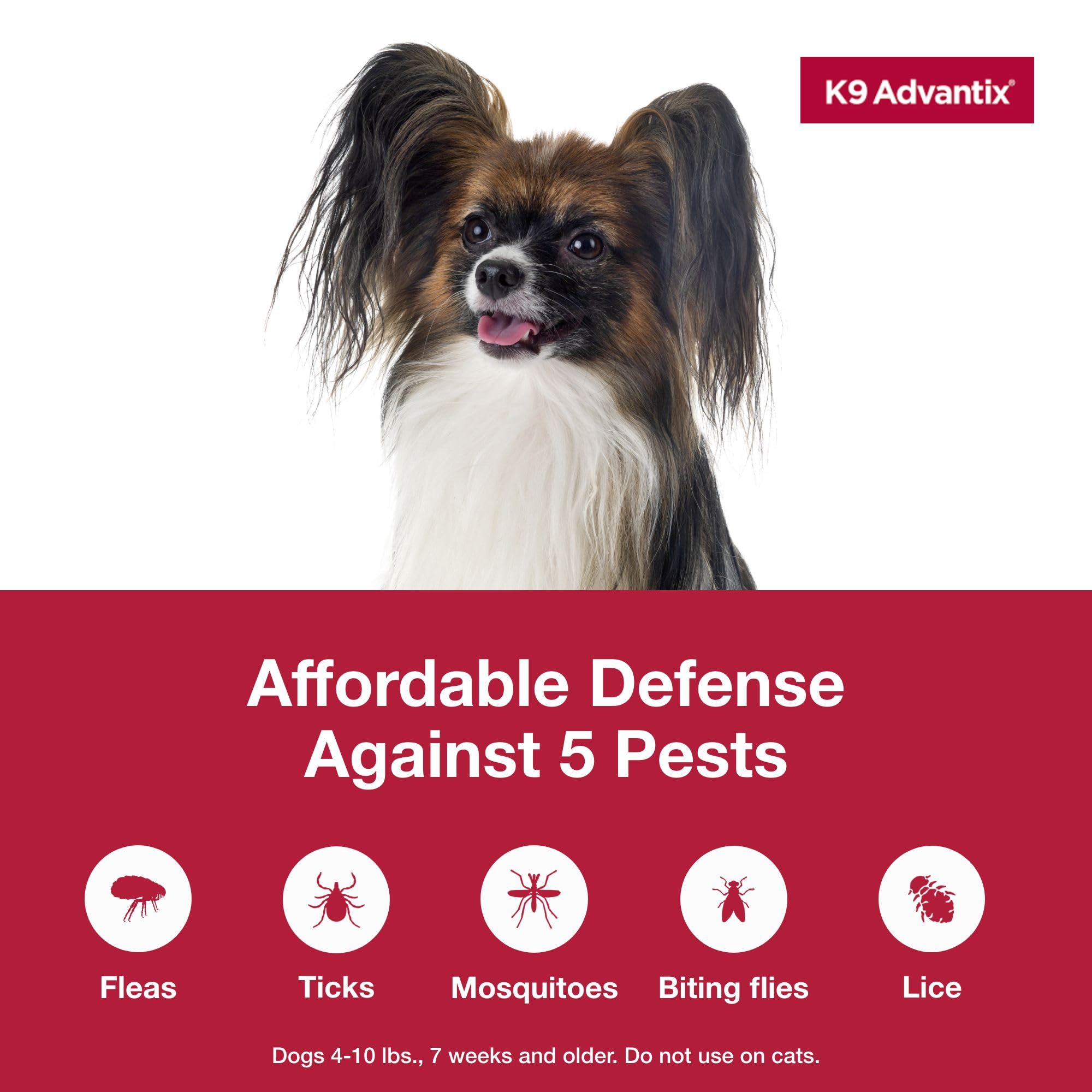 K9 Advantix small dog waterproof formula remains effective after 24 hours.