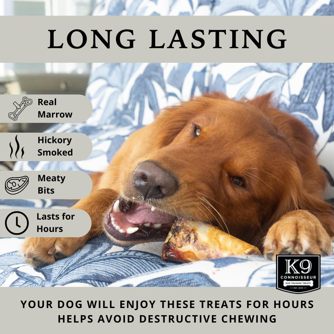 K9 Connoisseur beef marrow bone with hickory smoked aroma for chewy appeal