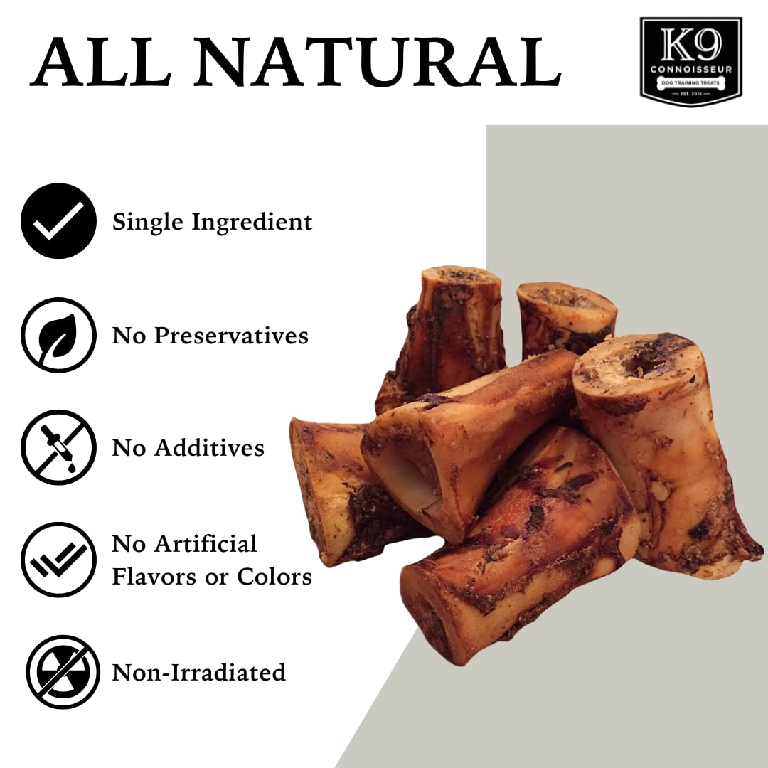 Closeup of K9 Connoisseur beef marrow bone showing rich texture
