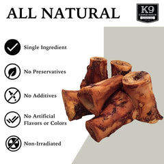 Closeup of K9 Connoisseur beef marrow bone showing rich texture