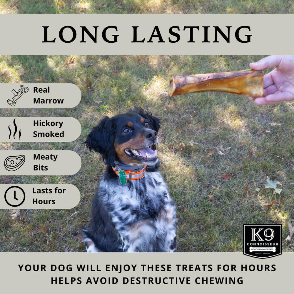 K9 Connoisseur Hickory-smoked meaty bits shown in a satisfying chew.