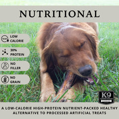 K9 Connoisseur USA-made bone pack demonstrates quality sourcing for big dogs.