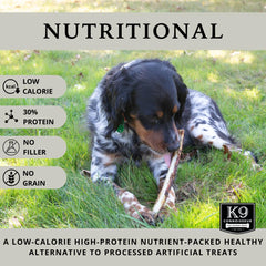 K9 Connoisseur USA-sourced beef rib bone supports transparent sourcing