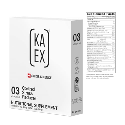 KA EX Swiss engineered recovery formula bottle beside water for hydration.