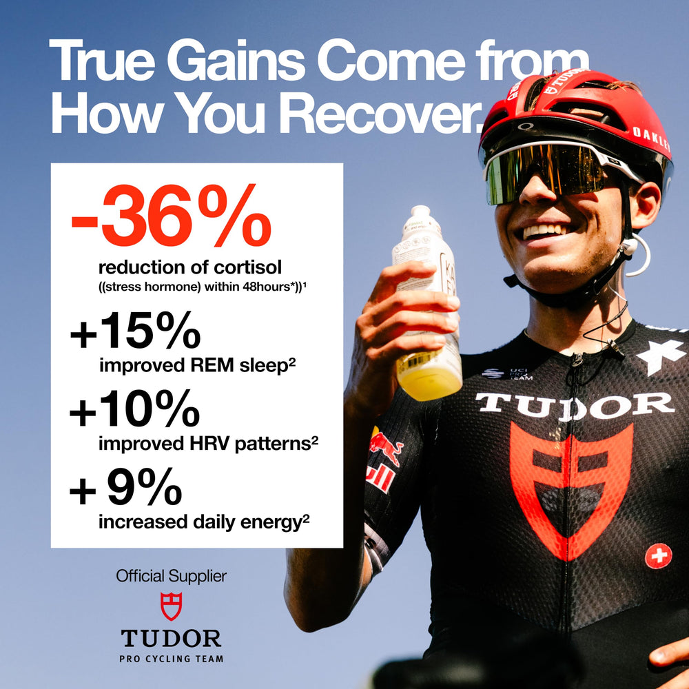 KA EX vegan gluten-free recovery label signals allergy-friendly option.