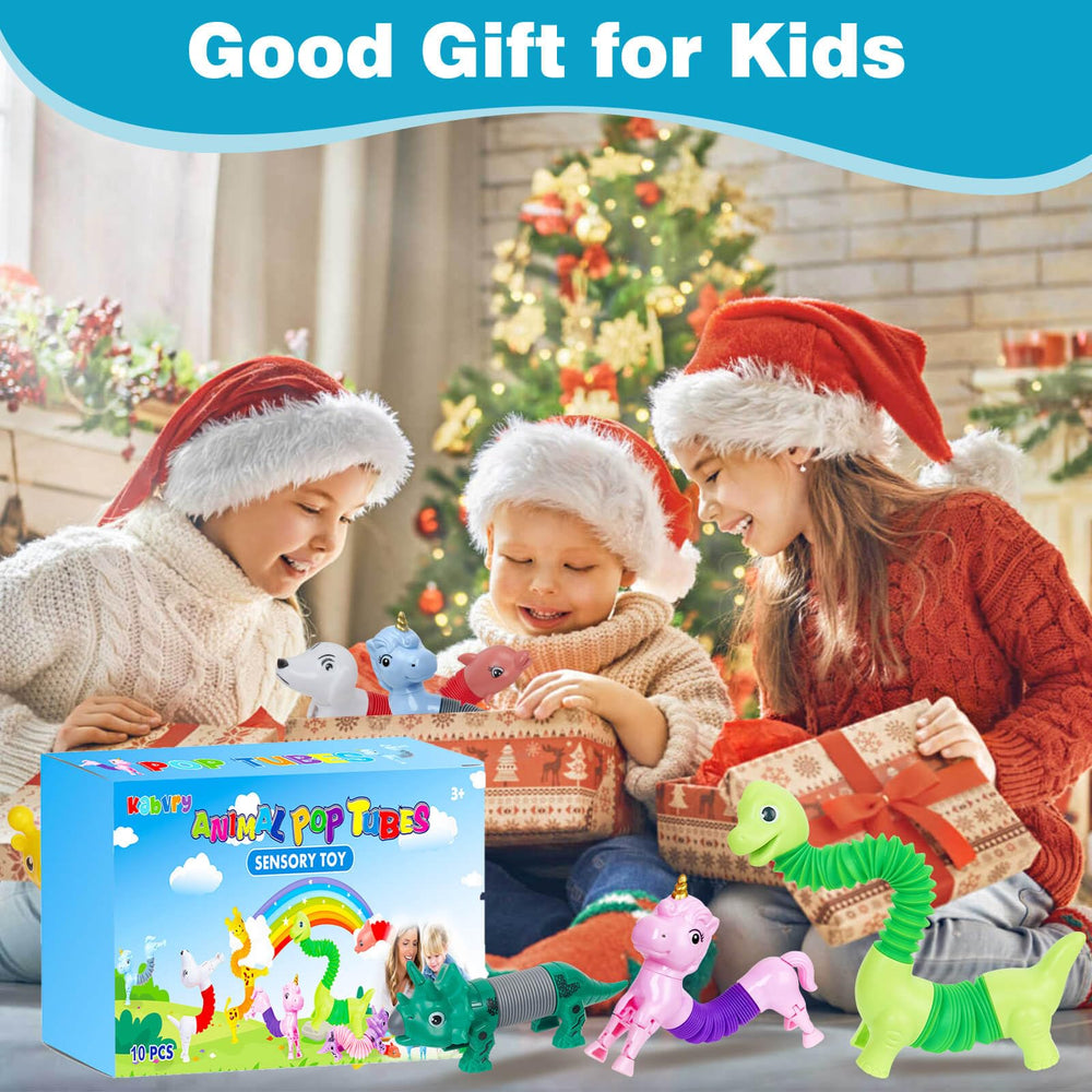 Kabvry Animal Pop Tubes dolphin design invites stretching and collaborative play