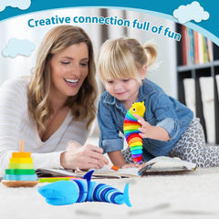 Kabvry Sensory Slug Fidget Toy – crisp click sounds enhance sensory engagement